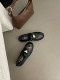 Breakj Fashion Temperament Small Leather Shoes Women 2025 New Spring Korean Version Of French Retro Fashion Mary Jane Single