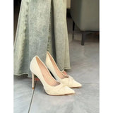 Breakj Street High-Value Professional Wear Single-Shoe Women 2025 Net Red New Elegant Light Small High