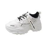 2023 New Platform Single Sole Mesh Breathable Sports Shoes Female Students Wear Casual Dad
