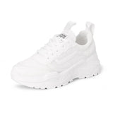 Breakj Dad Shoes Women 2025 New Spring And Summer Net Surface Hollow Breathable Students Thick Bottom Increase Leisure Small White Shoes Female