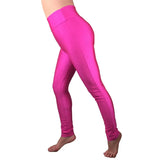 Trousers Female Elastic Pants New High Waist Leggings Candy Colors Fluorescent Shiny Leggins Women