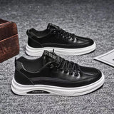 Men New Autumn Leather Casual Shoes Men's Design Sneakers 2023 Fashion Comfortable Outdoor Flats Loafers Plus Size