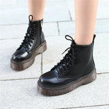 Breakj New Women's Boots Martin Boots High-Quality Autumn And Winter Pine Cake Thick-Bottomed Punk Women's Short Boots Fashion Women's