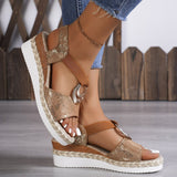 Breakj Thick-Solled Sandals 2025 Summer New Waterproof Table Sandals Fashion Slope