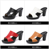 Thick-Heeled Sandals For Women In 2023 Summer New Thick-Soled Waterproof Platform Fish Mouth Small Size 3233 Fashion