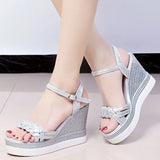 Breakj Summer 2023 Roman Sandals Fairy Style New Fashion High Heel Platform Comfortable Increased Lightweight Women's