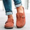 Breakj Head Down With Casual Lady Half-Tug Large Size Sandals Women's Shoes A Large