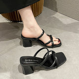 Breakj Slippers Women Wear 2025 New Fashion And Fairy Style Retro French High