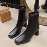 Breakj Low-Clinity Martin Boots 2025 Winter New Bright-Faced Thin Boots Temperament Commuting Coarse And Female
