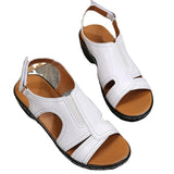 Breakj Casual Sandals 2023 Summer New Fashion Retro-Dew Round-Headed Beach Roman