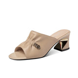 Breakj Slippers Women Wear Fashion Coarse Sandals In The Summer Of 2025 New Size One-Word