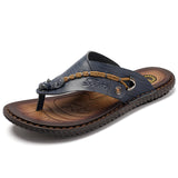 Breakj New Summer Men's Casual Large-Size Sandals Trendy Men's Flip-Footed Beach Shoes Men's Cool