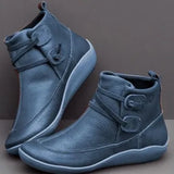 Winter New Martin Boots, Short Boots, Round Head Sleeve Boots, Women's Boots, Large Size Low Boots,