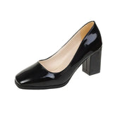 Heel Casual Women's Shoes Spring 2024 New Fashion Square Head Square Root High Heel 4243 Large Size Women's