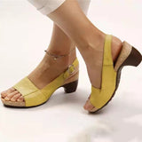 Breakj Plus Size Spring / Summer 2023 New Fishmouth Beach Sandal With High