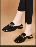 Heel Slippers Female 2023 Spring And Summer New Korean Version Of Fashion Women's Shoes With A Shallow Foot Pedal Head Slippers