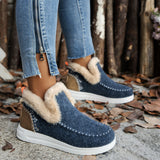 Breakj New Winter Women's Cotton Shoes Plus Plus Thick Hair Side Warm Cotton Shoes Women's