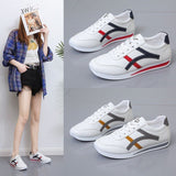 Breakj White Students Sports Leisure Flat Shoes Large Size Small White Shoes Women 2025 New Spring Breathable