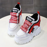 Chunky Sneakers 2020 Fashion Platform Sneakers Ladies Brand Wedges Casual Shoes for Woman Leather Sports Dad Shoes