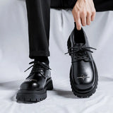 Breakj New Niche Platform Shoes Male British Style Commuting Versatile Round Derby