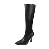 Tall Tube Thin Boots Elastic Thin Heel But Small Knee High Heel Boots Women Long Boots
