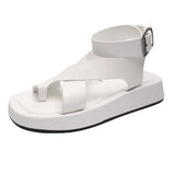 Women's Sandals 2023 Summer Solid Color Comfortable Female Beach Shoes Chunky Sandals For Woman Non-Slip