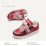 Breakj Year's Eve Version Of The Snake Year Limited To Original Designer Bread Shoes Men's Fashion Shoes Red Men's