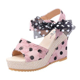 Breakj Hee Women's Sandals Fruit Pattern High Heel Sandals Women 2025 Spring And Summer New Word Fish Mouth Bow Women's