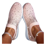Bling Sneakers Women Sock Shoes Winter Sneakers For Woman Casual Shoes Ladies Slip On Flats Shoes Female Vulcanize