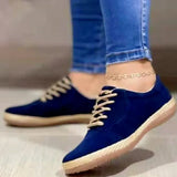 New Women Casual Shoes Lace-Up Round Head Student Sports Shoes Spring Autumn Ladies Sneakers Fashion Couple Walking