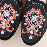 Breakj Satin Embroidered Cloth Shoes 2023 Spring / Summer New Ladies Summer Sandals Bag