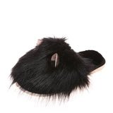 Cotton Slippers 2023 Lovely Ears Home Hair Slippers Women's Autumn And Winter New Large Size Cotton Warm