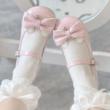 Breakj New Sweet And Cute Rabbit Bow Lolita Lolita Shoes Daily Marie Princess