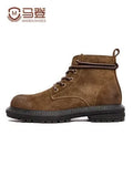 Retro Winter Shoes Men Boots Desert High Top Boot Casual Vintage Street Cool Shoe Winter Brown Martin Leather