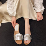Breakj Large Size 2025 Summer New Fashion Lady Flat-Bottomed Slippers African