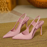 Heels Women's 2023 New Pointed French Fine Heel Muller Shoes Casual Wear Baotou Sandals Tide Super