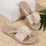 Women's Shoes In Summer, New Flowers, Soft Soles, Large Size, Women's Beach Mop, Outdoor