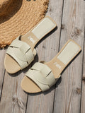 Breakj Large Code 2025 Summer New Women's Slippers Cross-Bottomed Cool And