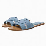 Breakj Large Size 2025 Summer New Fashion Lady Flat-Bottomed Slippers African