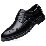 Breakj Men's Shoes Four Seasons New Soft Sole Versatile Leather Face Casual Sports Shoes Wear-Resistant Business Breathable Men's Fashion Shoes Leather Shoes