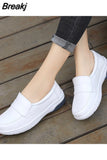New Comfortable Soft White Flat Shoes Air Casual Sneakers Shoes for Women Non-slip Breathable Women Loafers Zapatos