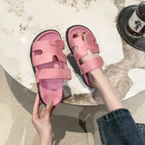 Breakj Uncle Drags Women Thick Bottom H Slippers 2025 New Magic Sticky Large-Size Fashion Women's
