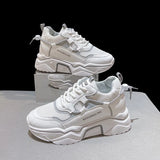 New Fashion Sneakers Women Sports Shoes Platform Mesh Breathable Vulcanized Shoe Wedge Casual Woman Summer Zapatos