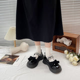 String Bead Lace Bow Lolita Jk Mary Jane Single Shoes Platform Platform Fashion Small Leather Shoes