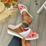 Breakj Women's Sandals 2025 Summer New Flat Bottom Slope And Pointed Casual Women's Cool Slippers