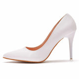 Breakj Cm Sexy Pointed High Heel Single Shoes Women Fine Heel Shoes Pointed Shoes Fashion Commuting White Large Size