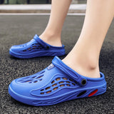 Breakj Summer New Men's Hole Shoes Breathable Beach Shoes Outdoor Half Drag Bag Head Personality Cold
