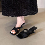 Breakj Chinese Slope And Cool Slippers Women 2025 Summer New Fairy Style Design Sense Hedley