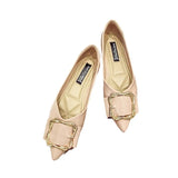 Breakj Shoes Children's New Spring 2023 Sharp-Pointed Light-Mouthed Single-Shoe Red Wedding Shoes Mother Soft-Soled Bean
