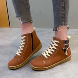 Breakj Boots Women Flat And Martin Boots Winter Cotton Short Boots Ladies Cotton Shoes